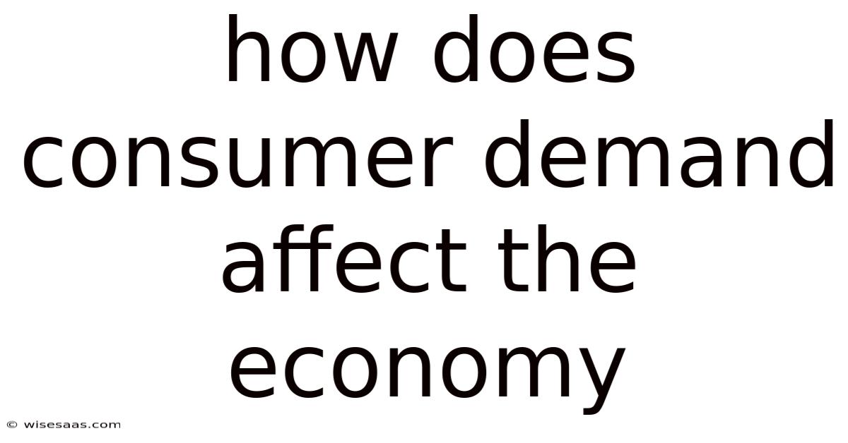 How Does Consumer Demand Affect The Economy