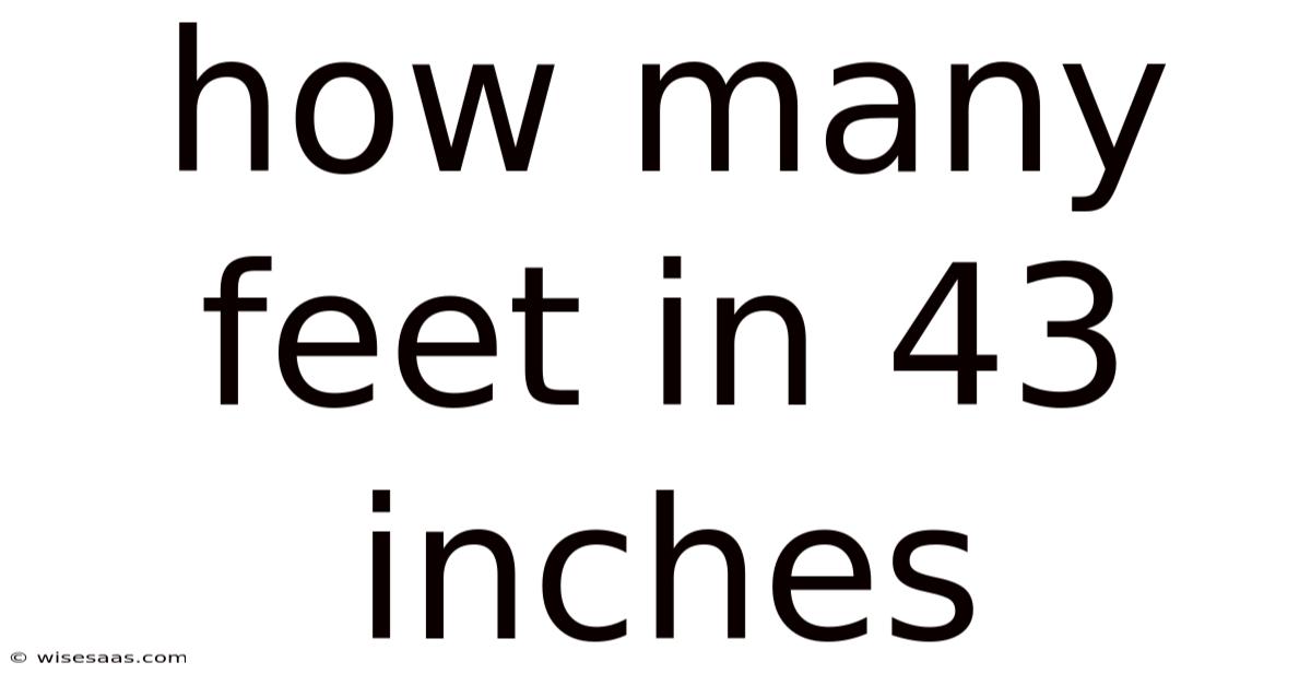 How Many Feet In 43 Inches