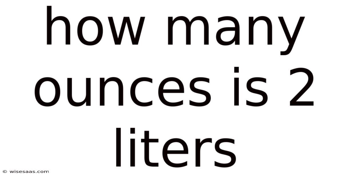 How Many Ounces Is 2 Liters