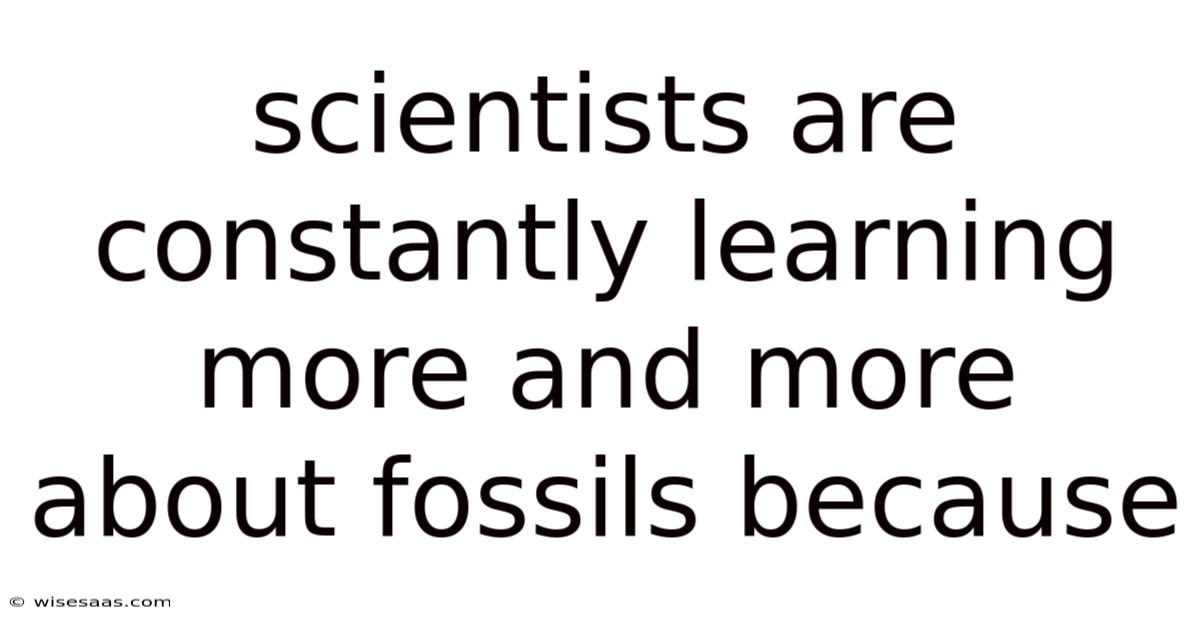 Scientists Are Constantly Learning More And More About Fossils Because
