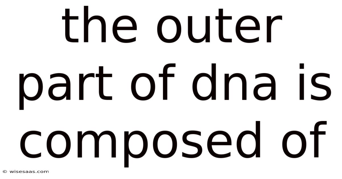 The Outer Part Of Dna Is Composed Of