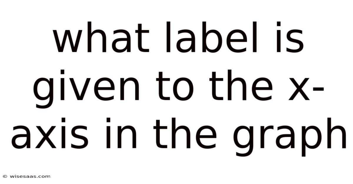 What Label Is Given To The X-axis In The Graph